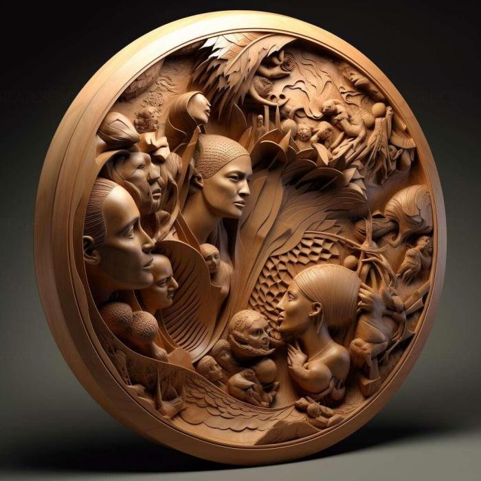 نموذج ثلاثي الأبعاد لآلة CNC 3D Art 